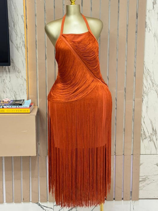 Elegant sleeveless bandage dress