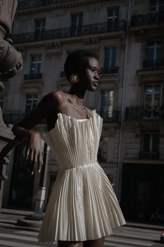Taffeta mini dress