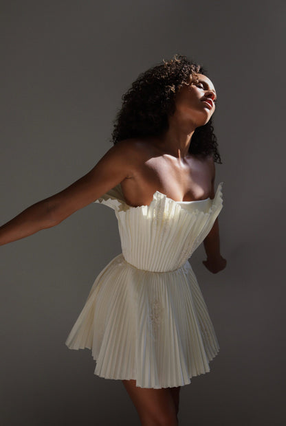 Taffeta mini dress