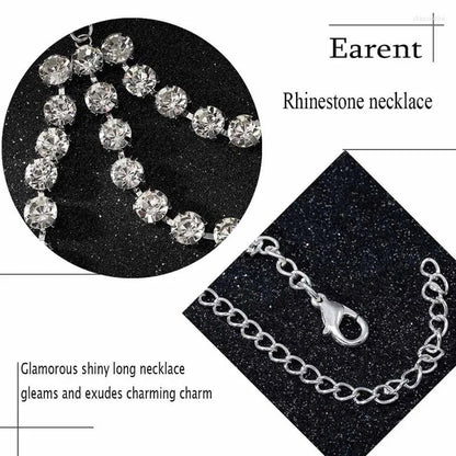 Multi-layer diamond clavicle necklace accessories