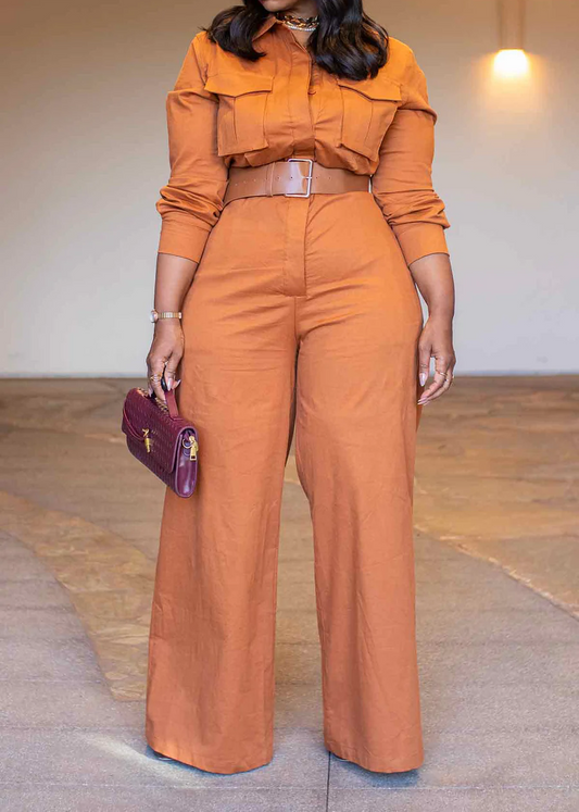 one-piece belted work jacket