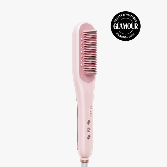 Steam straightening brush