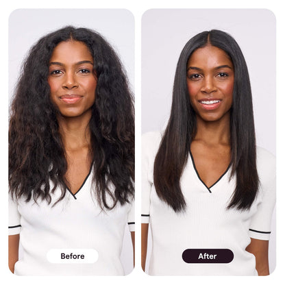 Steam straightening brush