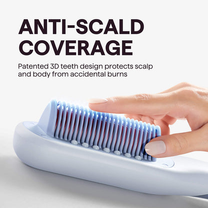 Steam straightening brush