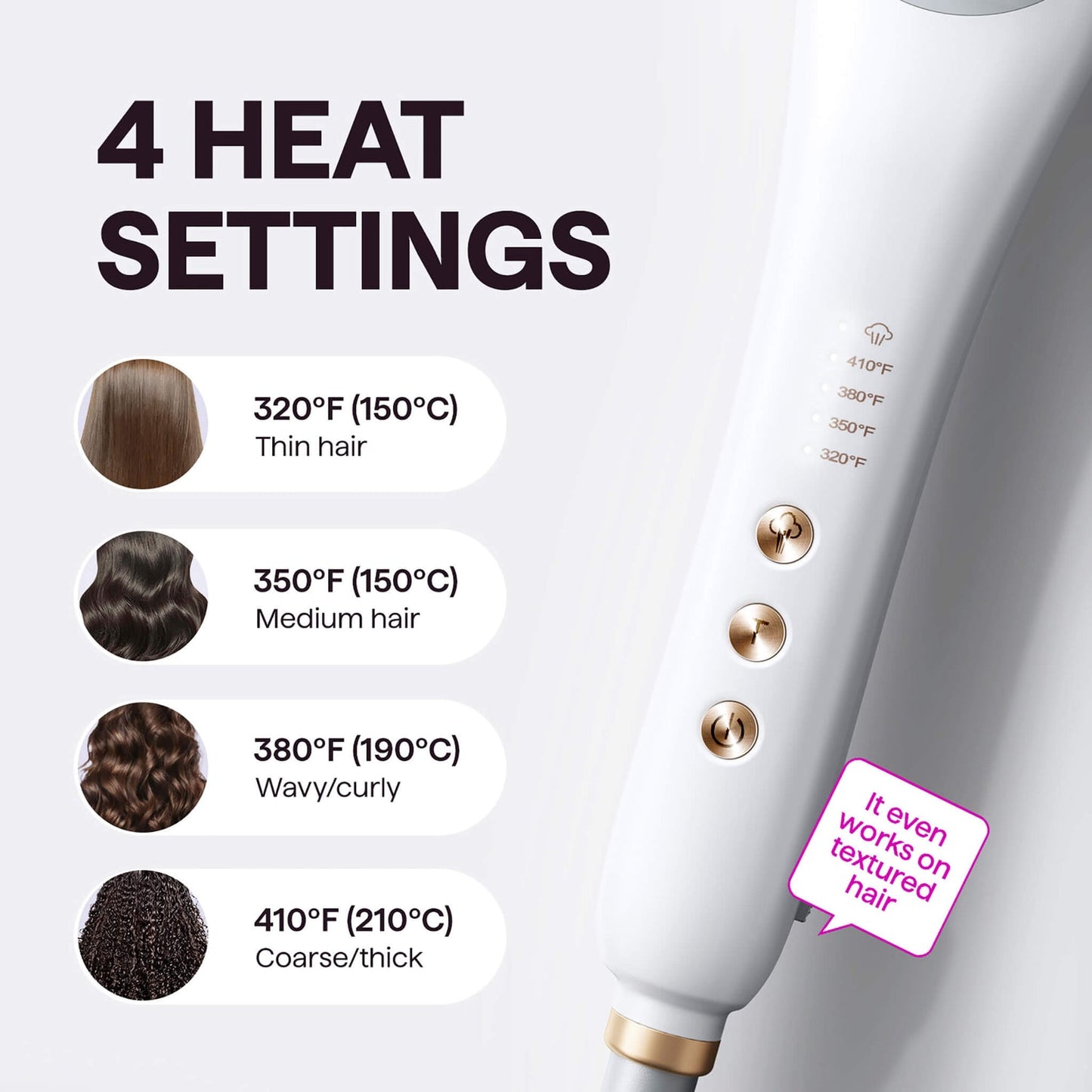 Steam straightening brush