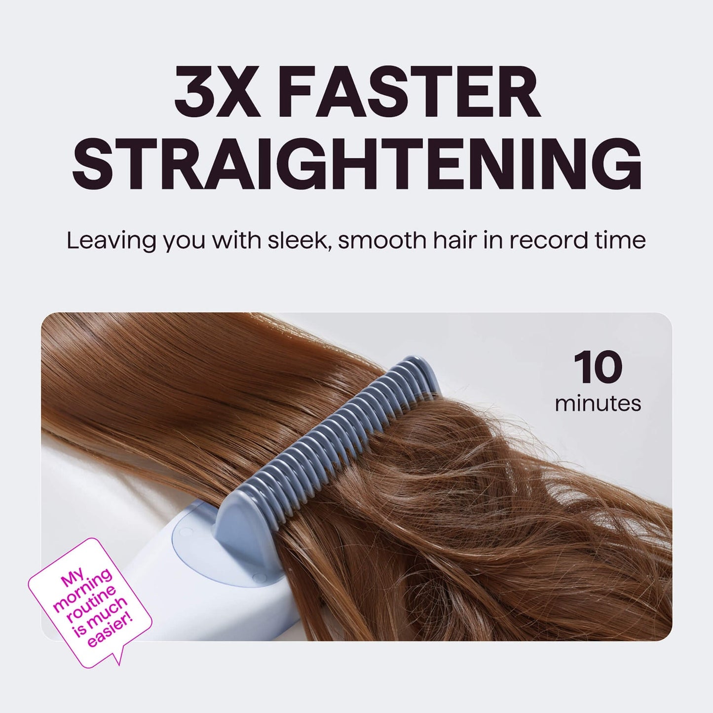 Steam straightening brush