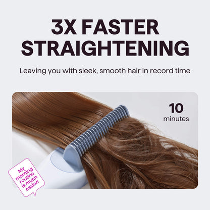 Steam straightening brush