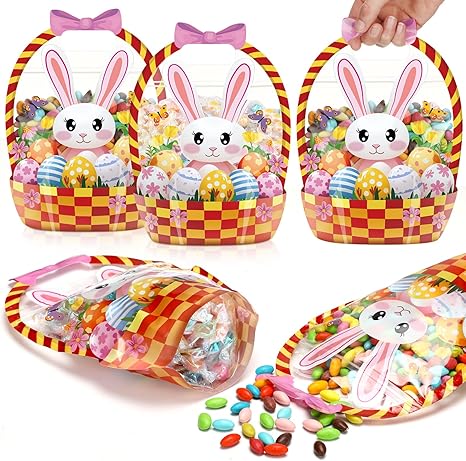 Last Day 50% OFF - Fuutreo 50 Pcs/100PCS Halloween Favor Bags Transparent Pumpkin Sealed Pouches