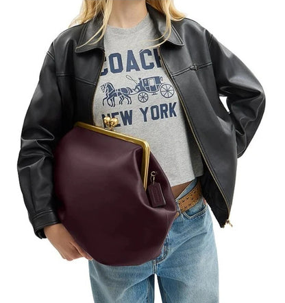 Large Kisslock Frame Bag