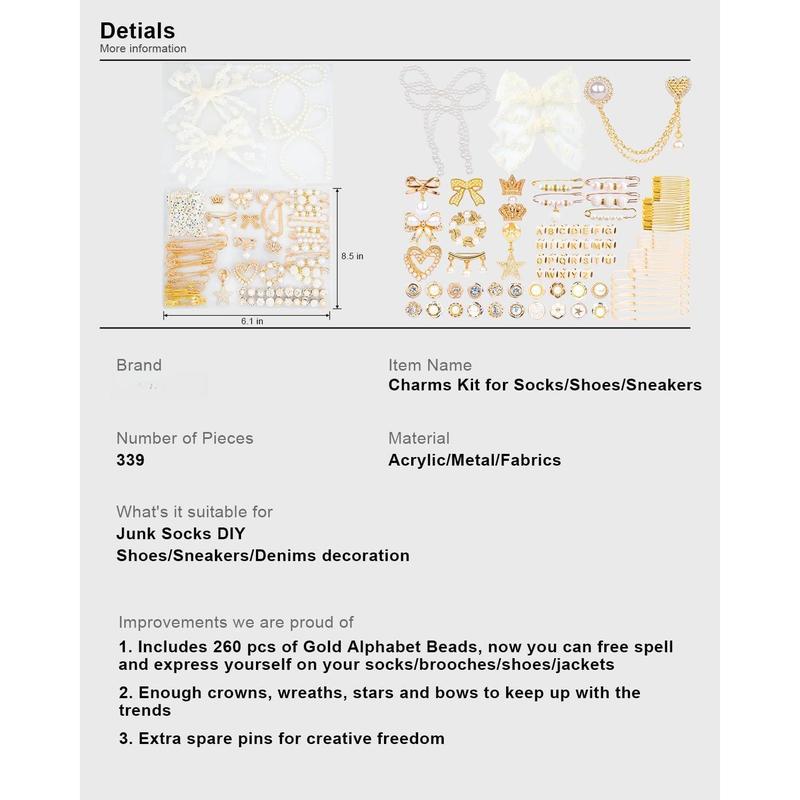Women's sneaker decoration kit
