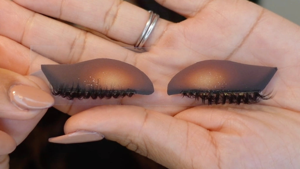 Cat-eye lazy eyeshadow eyelash stickers