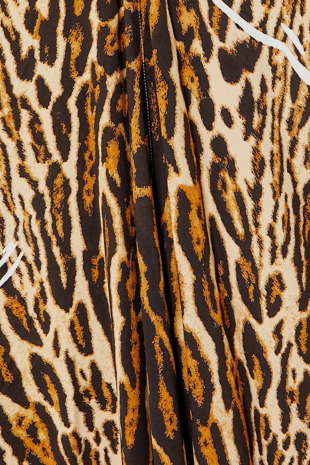 Leopard-print stretch-crepe maxi dress