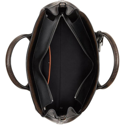 Oversized British retro distressed style hand-held crossbody commuter bag