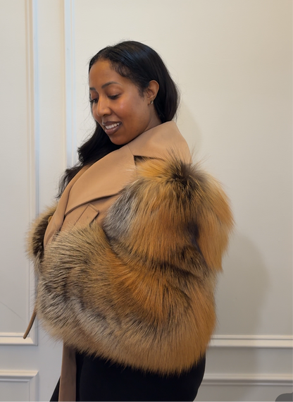 Cashmere cropped jacket
