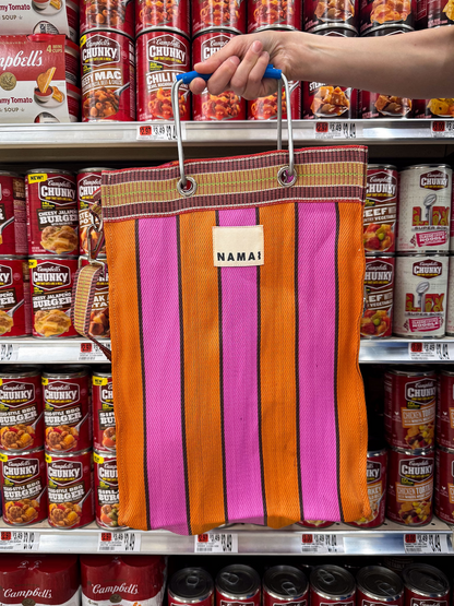 Recycled nylon multi-purpose tote bag