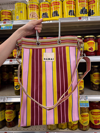 Recycled nylon multi-purpose tote bag