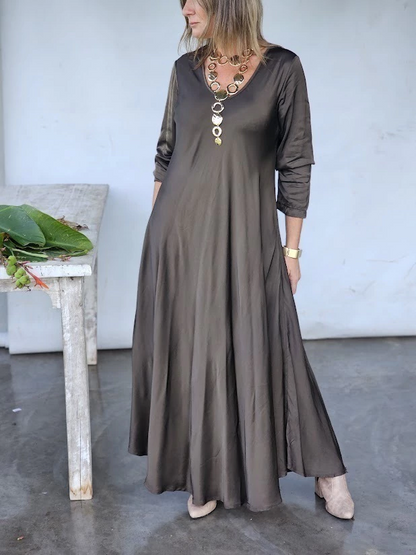 Flat-brimmed denim baseball cap