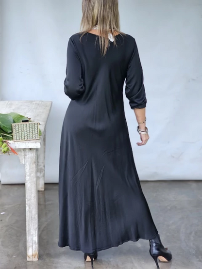 Flat-brimmed denim baseball cap