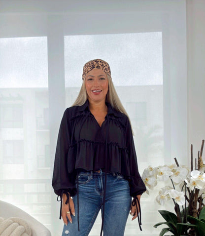 Tulle Bohemian Ruffle Top