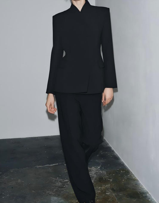 Two-piece fitted blazer