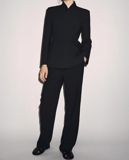Two-piece fitted blazer