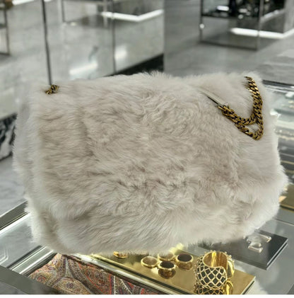 New plush bag chain plush shoulder crossbody bag