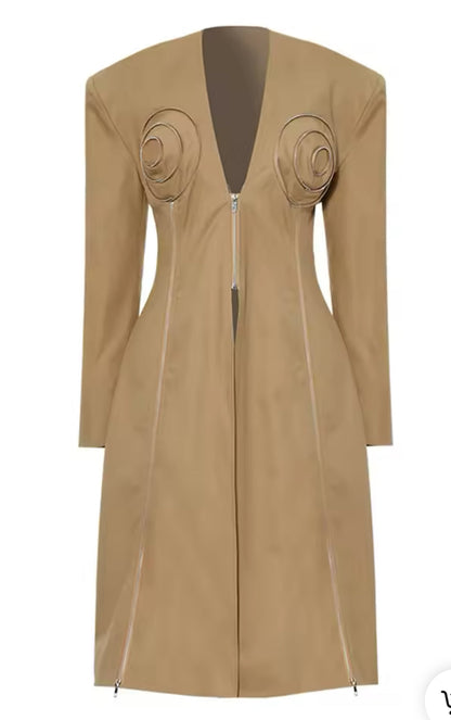 Zip Me Up Structured Blazer