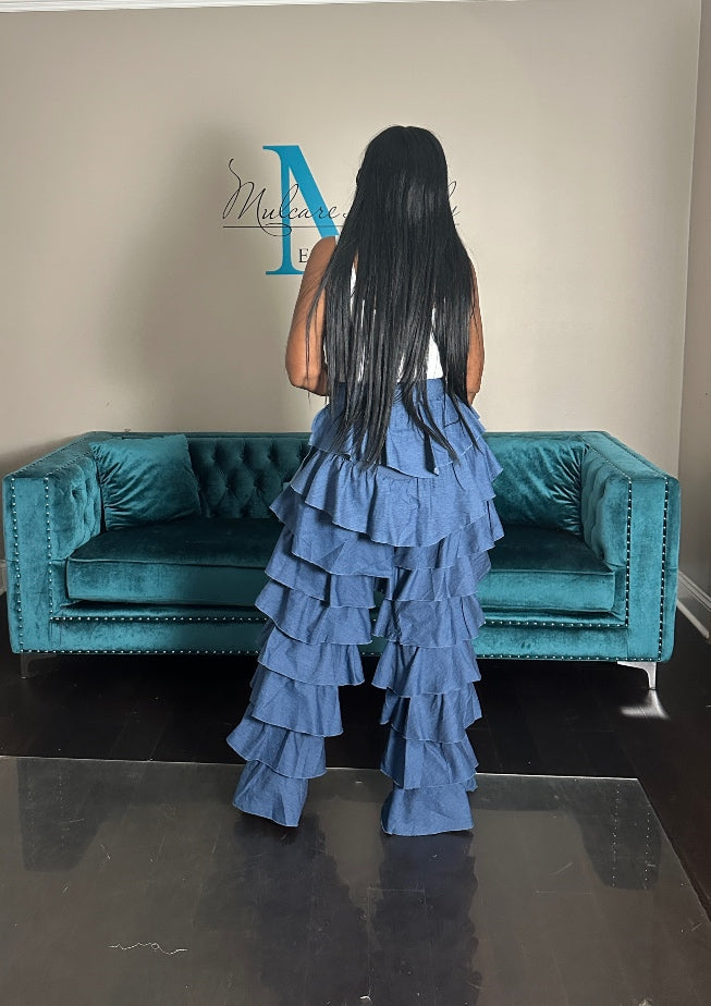 Super Tiered Denim Pant