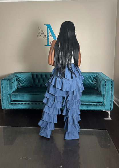 Super Tiered Denim Pant