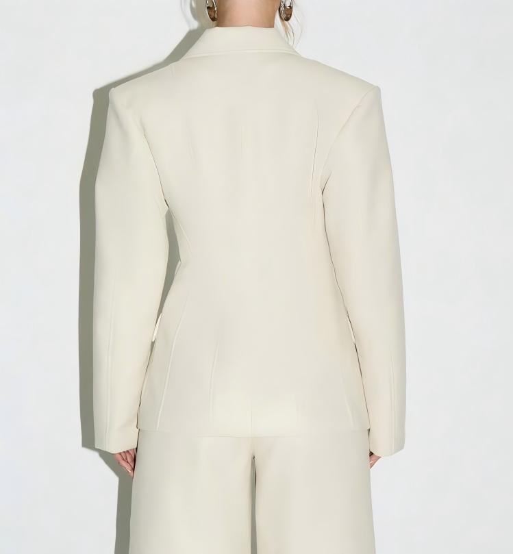 Structured two-button blazer