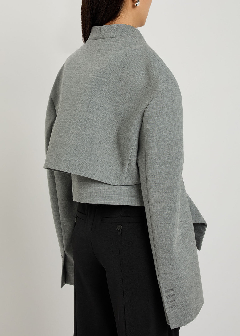 Openwork woven jacket