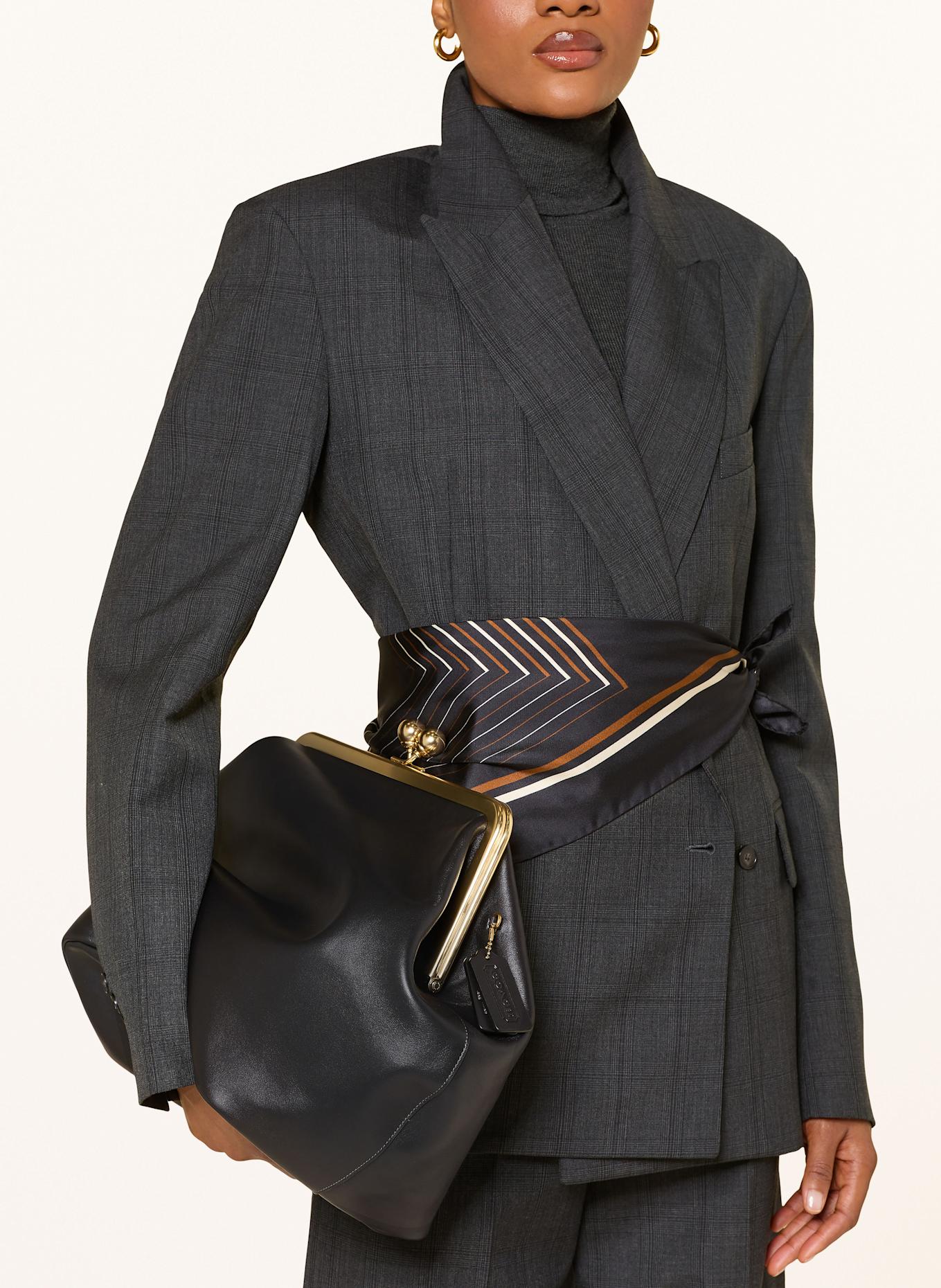 Large Kisslock Frame Bag-Black