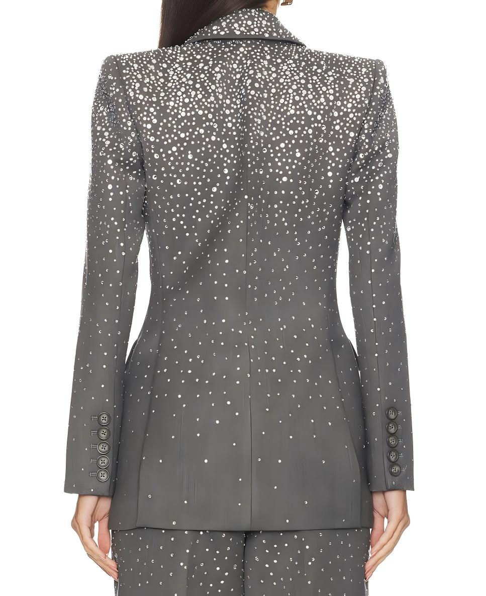 Rhinestone two-piece suit