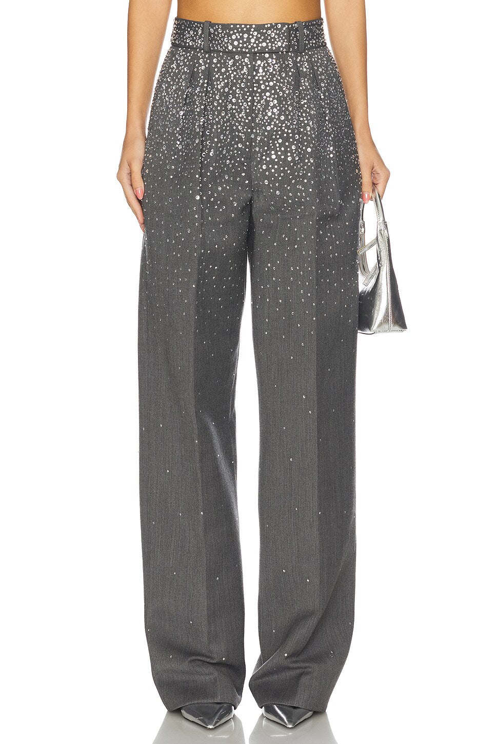 Rhinestone two-piece suit