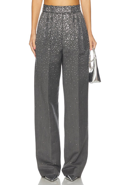 Rhinestone two-piece suit