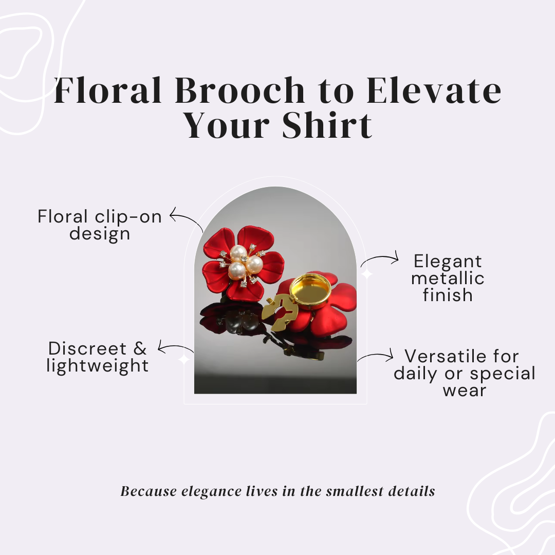 Iris Touch – A floral brooch to elevate the style of your shirt