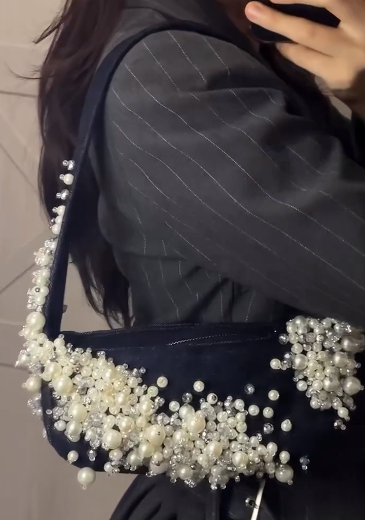 Replacement for large fur underarm bag