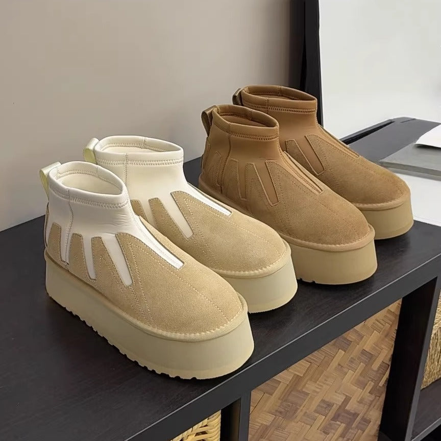 Sunflower platform snow boots