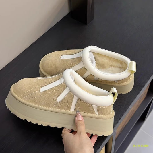 Sunflower platform snow boots