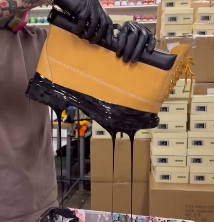 Martens boots transformed into a crossbody bag