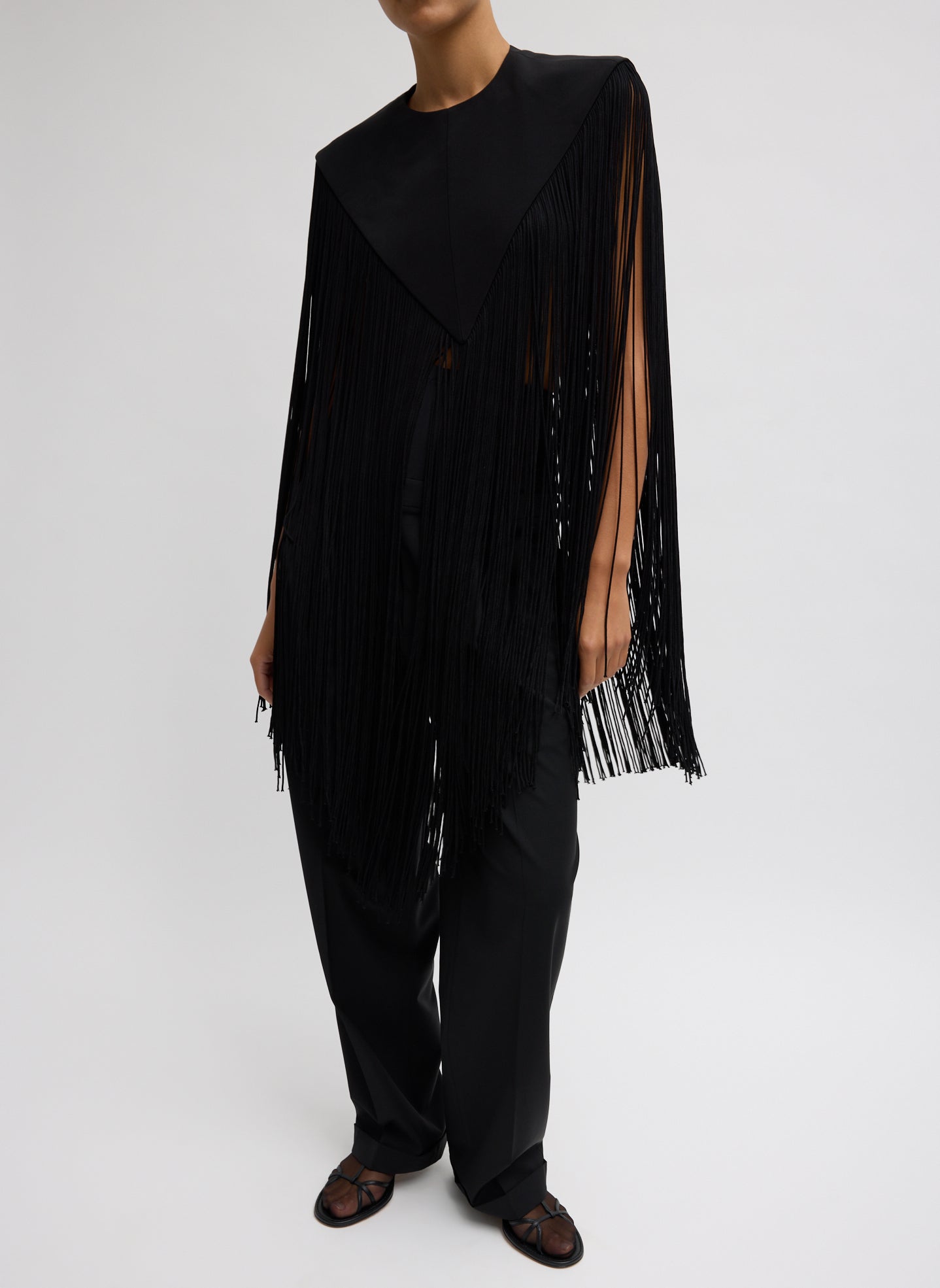 Silk tassel shawl