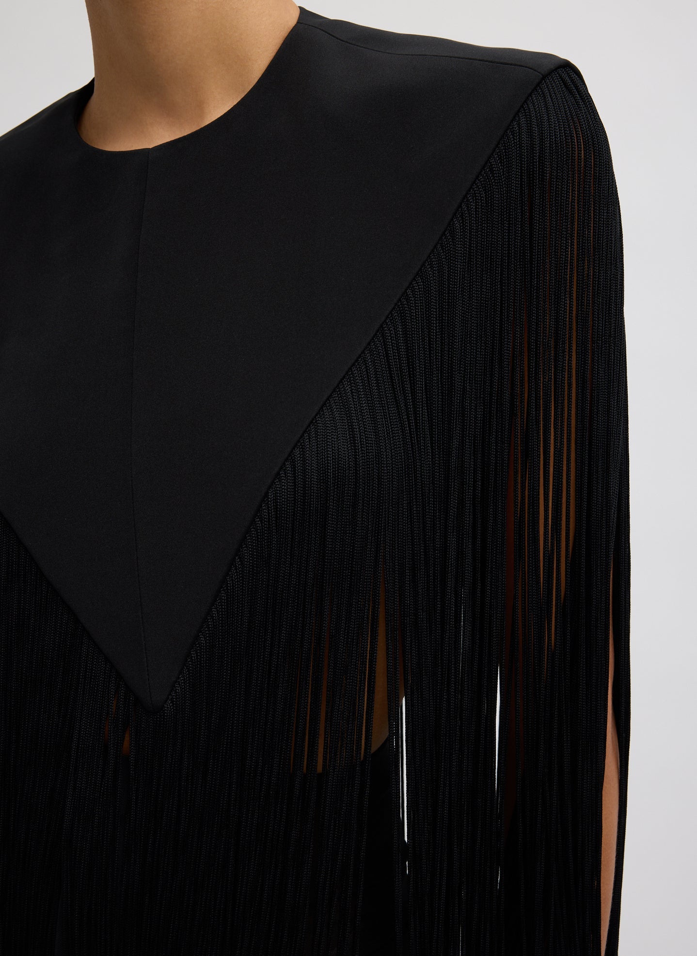 Silk tassel shawl
