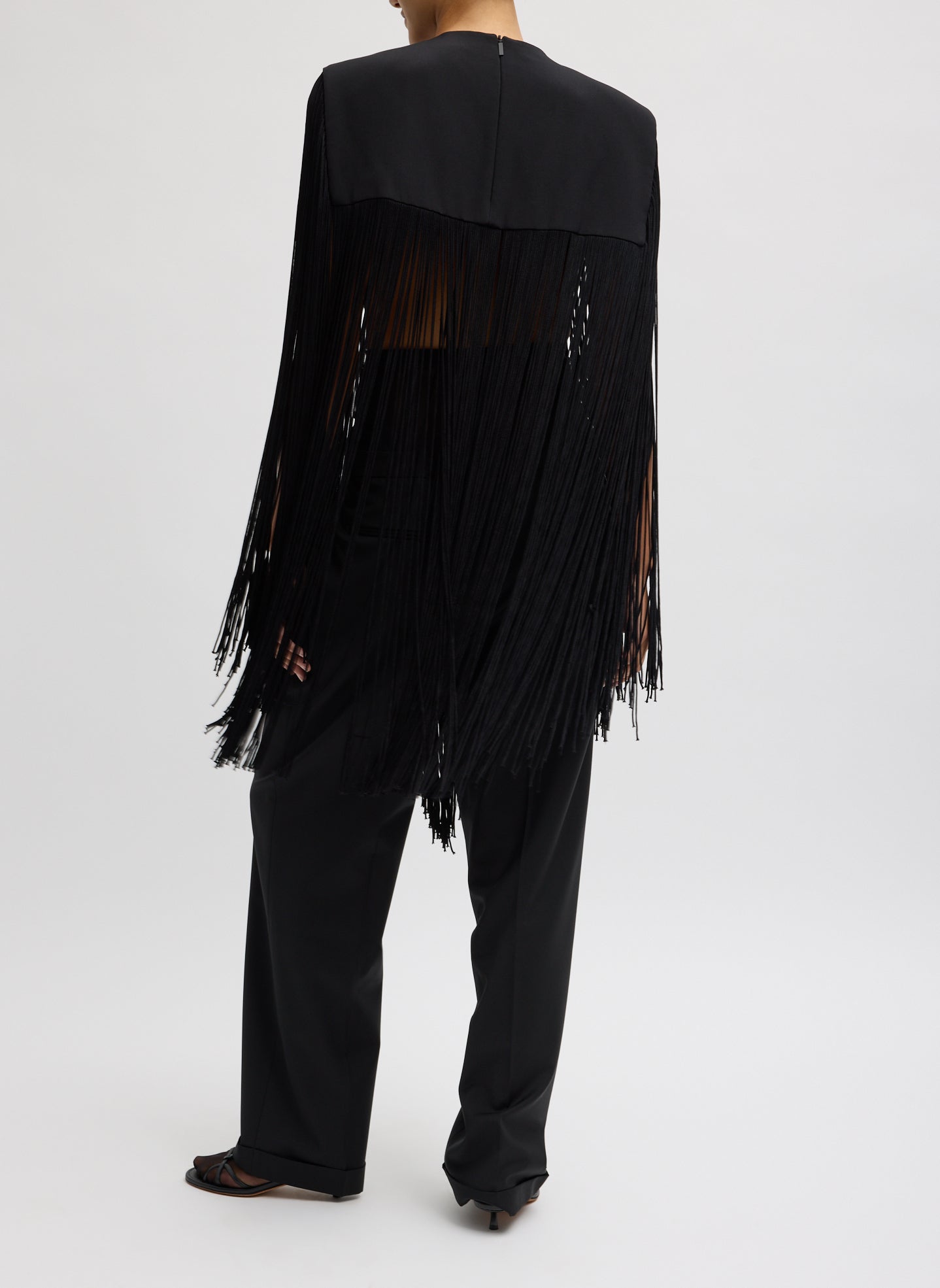 Silk tassel shawl