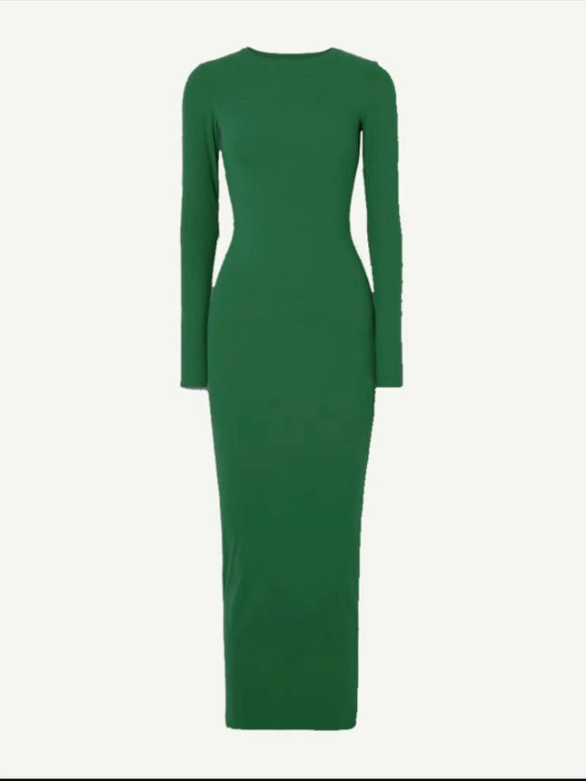 Slim-fit long-sleeved bodycon dress