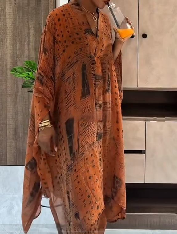 Printed robe set