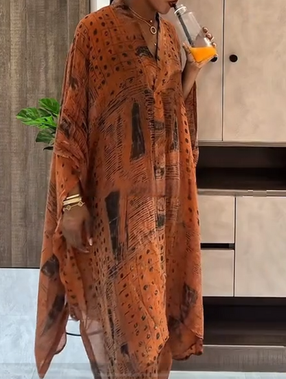Printed robe set