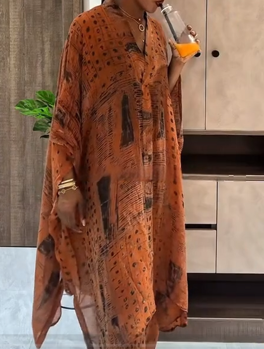 Printed robe set