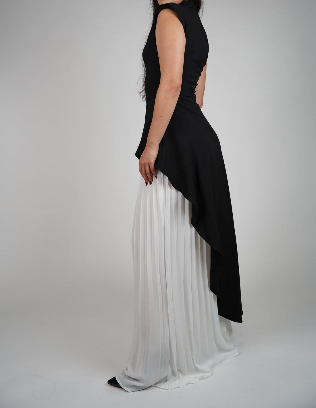 Elegant Pleated Pants Suit