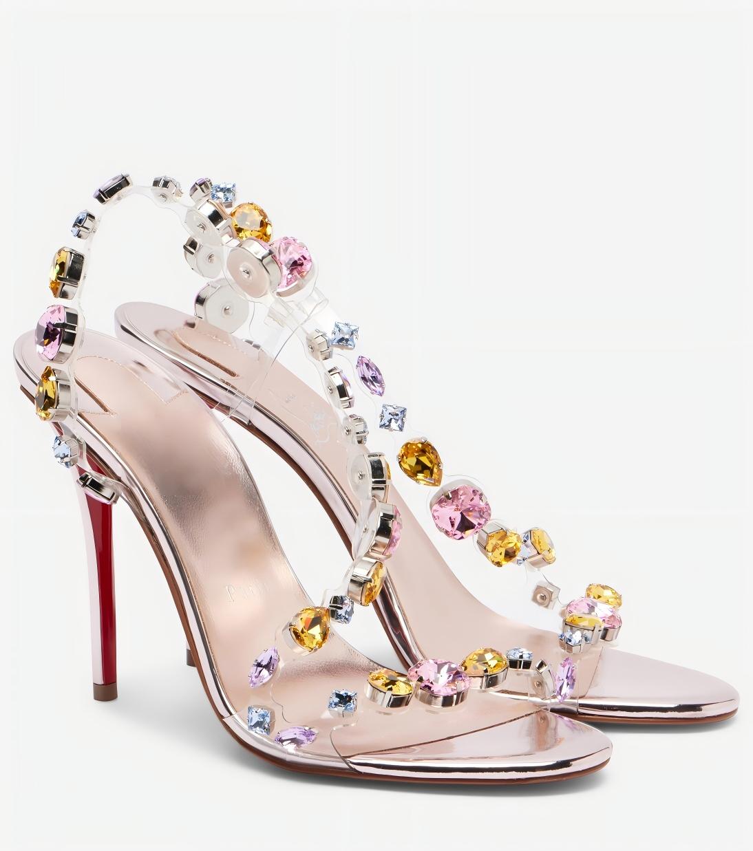 Crystal-embellished stilettos