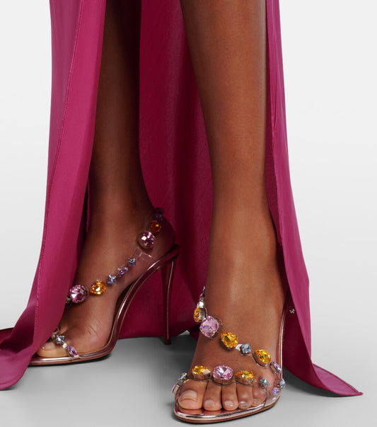 Crystal-embellished stilettos